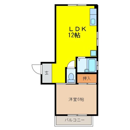 江曽島駅 徒歩30分 3階の物件間取画像